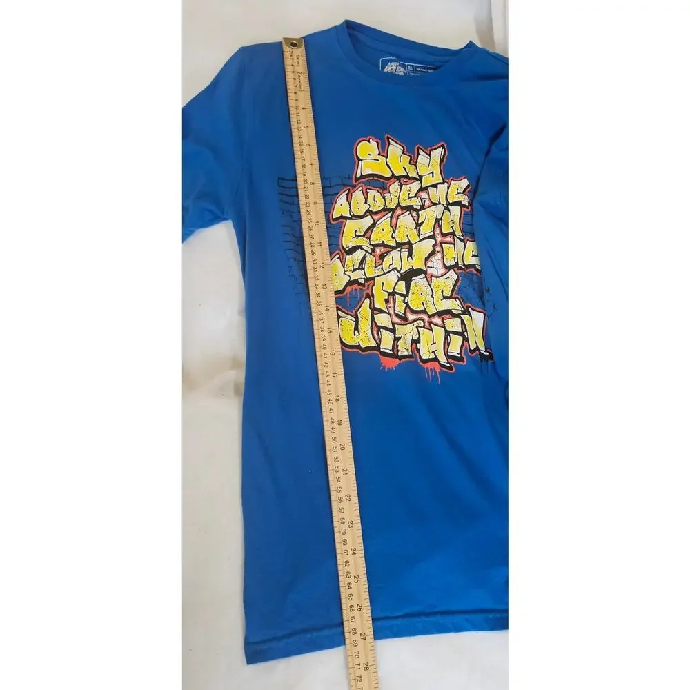 ❤️2/$12 Athletech Mens T-Shirt Blue 